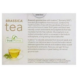 Alitaver Brassica Decaffeinated Green Tea with Trubroc, Orange DECAF, 16 Tea Bags