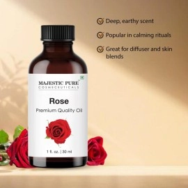 MAJESTIC PURE Rose Oil,1oz