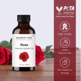 MAJESTIC PURE Rose Oil,1oz