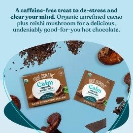Four Sigmatic - Mushroom Hot Cacao Mix with Reishi (2 Packs of 10 Packets) - Reduces Anxiety, Stress and Relaxes The Body - USDA Organic, Vegan & Paleo