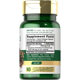 Carlyle Cloves 1000 mg 100 Capsules - Non-GMO, Gluten Free, Clove Herb Extract Supplement