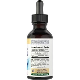 Carlyle Liquid Biotin 10000mcg 60ml Liquid Drops Max Strength for Hair, Strong Nails, Beautiful Skin Vegetarian, Non-GMO, Gluten Free Vitamin