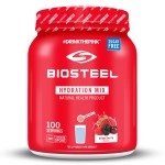 BioSteel Zero Sugar Hydration Mix, Great Tasting Hydration with 5 Essential Electrolytes, Mixed Berry, 100 Servings per Tub