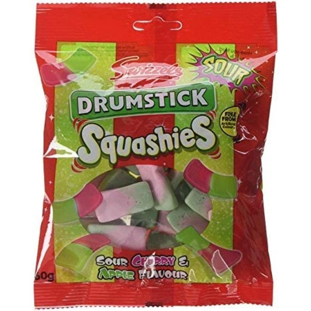 Swizzels Drumstick Squashies (Sour Cherry,160g)