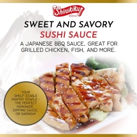 Shirakiku Japanese Sushi Sauce | Sweet and Savory Authentic Asian Sauce for Sushi, Cooking, Grilling, Perfect for Eel, Unagi | Non GMO| 18 oz. (Sushi Sauce)