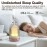 DOUDING Glass Aromatherapy Essential Oil Diffuser, 120 mL Aroma Diffusers Cool Mist Humidifier Ultrasonic with 7 LED Light Auto Shut-Off for Home Office Yoga Spa (Copper Bottom)