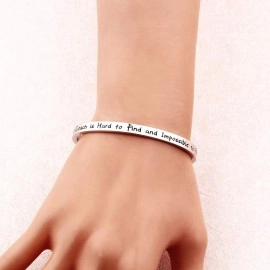 MYOSPARK Coach Gifts A Great Coach is Hard to Find and Impossible to Forget Bracelet Female Coach Jewelry (Coach Cuff)