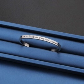 MYOSPARK Coach Gifts A Great Coach is Hard to Find and Impossible to Forget Bracelet Female Coach Jewelry (Coach Cuff)