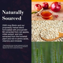 New Nordic Hair Volume Gummies | With Biotin For Healthy Skin & Nails Swedish Made 60 Count