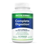 Enzyme Science Complete Digestion, 90 Capsules - Full Support for Digestive Health - for Occasional Gas, Bloating, and Indigestion - Probiotic for Men and Women - Digestive Enzyme Supplement