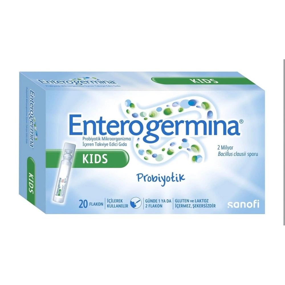Enterogermina KIDS (20 Vials in Each Pack) Bacillus Clausii Probiotic 2 Billion CFU/5mL for Kids (1)