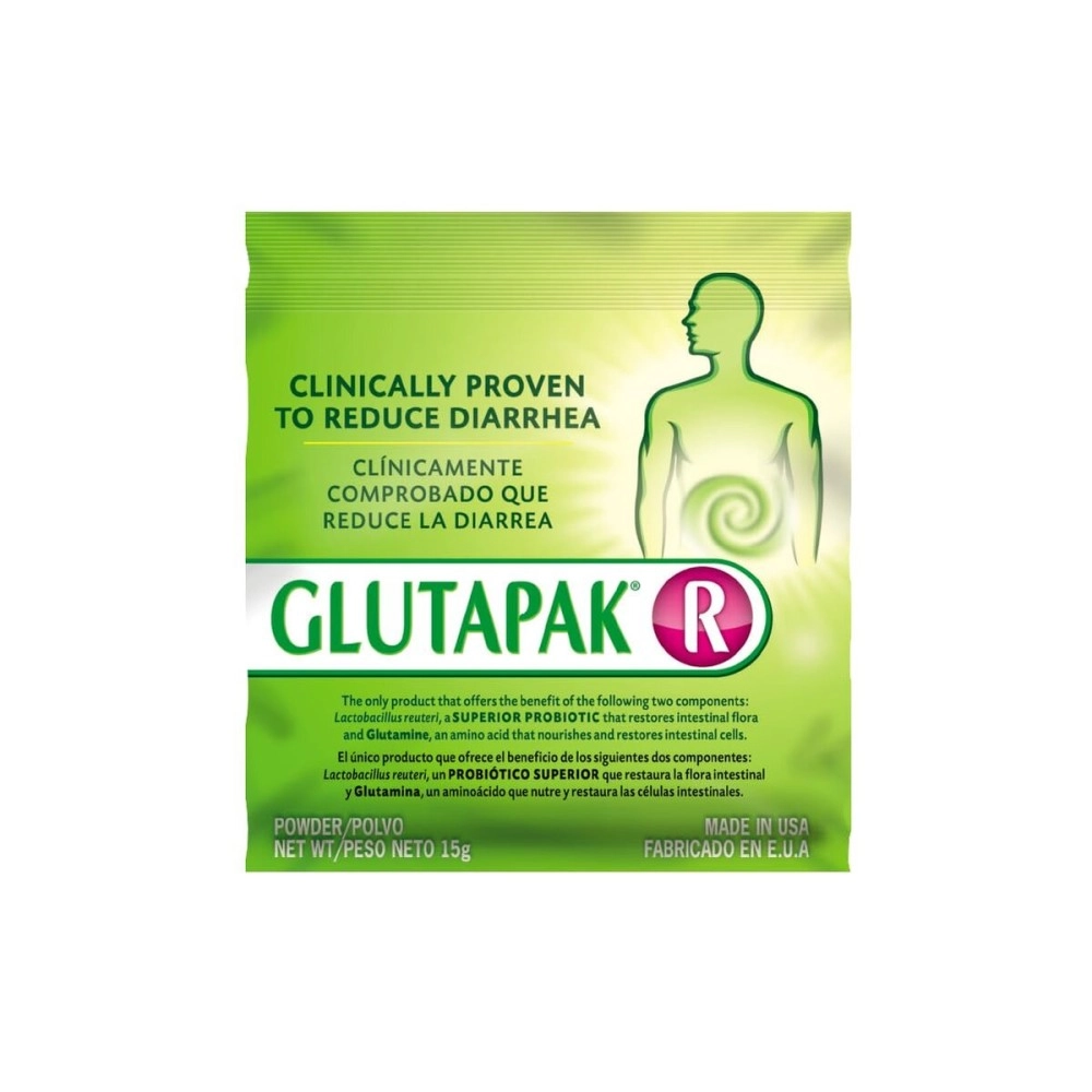 Glutapak R - Gut Health with Probiotic L. Reuteri and L-Glutamine, Gluten & Lactose Free, 3x15g Sachets