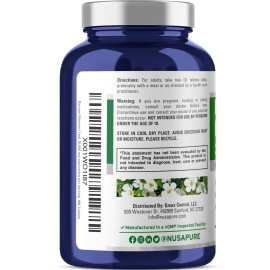 NusaPure Bacopa Leaf Monnieri Extract 20,000 mg 180 Tablets (Extract 20:1, Non-GMO, Gluten Free)