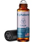 Calm Essential Oil Roll-On - Anxiety & Stress Relief - Comforting Scent - Calming Peace - Better Sleep - Easy Application Stocking Stuffer Idea - Leak-Proof Rollerball - No Diffuser Needed!