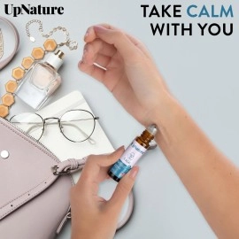 Calm Essential Oil Roll-On - Anxiety & Stress Relief - Comforting Scent - Calming Peace - Better Sleep - Easy Application Stocking Stuffer Idea - Leak-Proof Rollerball - No Diffuser Needed!