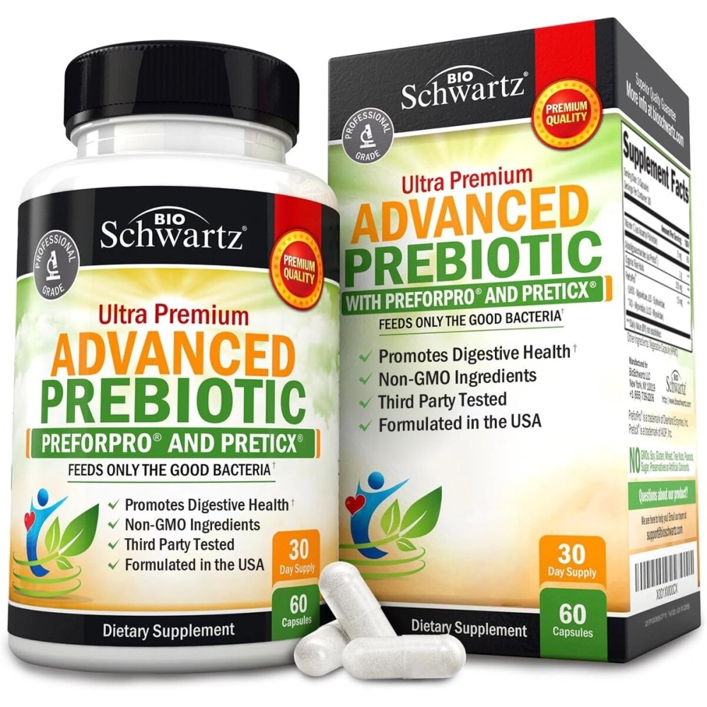 BioSchwartz, Ultra Premium Advanced Prebiotic, 60 Capsules