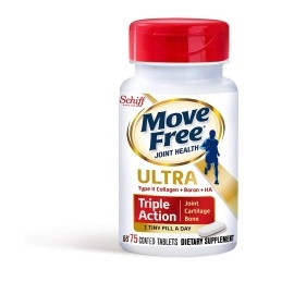 Move Free Type II Collagen Boron and HA Ultra Triple Action Tablets (75 Count In A Bottle, 1 ea)
