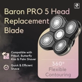 Skull Shaver Baron shaving head for Pitbull, Palm and Fierce razors