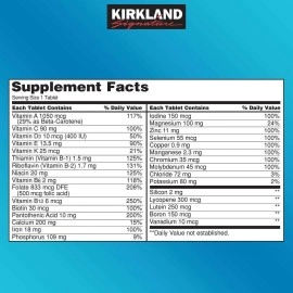 Kirkland Signature Daily Multi, 500 Tablets