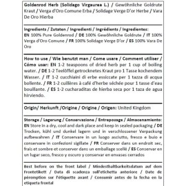 Herba Organica Goldenrod - Solidago Virgaurea L   Woundwort, European Goldenrod (100g)