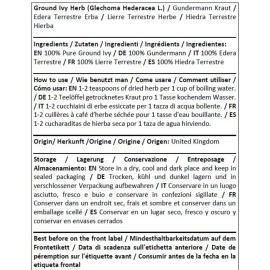 Herba Organica Terrestrial Ivy /Glechoma Hederacea L/Ground Ivy   Glchome Earth Ivy, Rondelotte, Rondette (50g)