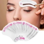 Kalolary 24 Pcs Styles Eyebrow Shaping Stencils, Eyebrow Grooming Stencil Kit Shaping Templates Diy Tools