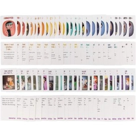 Brybelly Feelings In a Flash Emotional Intelligence Flashcard Game (50 Scenario Cards,50 Reaction Faces)