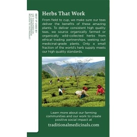 Traditional Medicinals Organic Hawthorn & Hibiscus Herbal Tea, Promotes Heart Health, (Pack of 3) - 48 Tea Bags Total