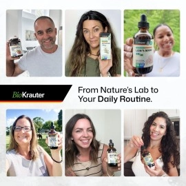 BIO KRAUTER MAUWE HERBS Motherwort Tincture - Organic Motherwort Herbal Extract - Liquid Supplement for Womens Health - Promote Calm - Alcohol & Sugar Free - Vegan Drops 4 Fl.Oz.