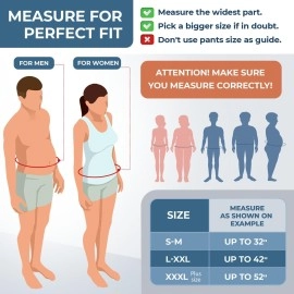 ORTONYX 10.25 Abdominal Binder for Men and Women/Postpartum Post-operative Post-surgery Wrap/Abdomen Navel Umbilical Hernia Support Belt / 524010 Beige L/XXL