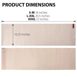 ORTONYX 10.25 Abdominal Binder for Men and Women/Postpartum Post-operative Post-surgery Wrap/Abdomen Navel Umbilical Hernia Support Belt / 524010 Beige L/XXL