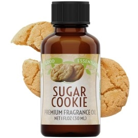 Good Essential - Professional Sugar Cookies Fragrance Oil 30ml for Diffuser, Candles, Soaps, Lotions, Perfume 1 fl oz