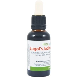 Heiltropfen 2.2% Lugol\'s Iodine Solution (1 Fl Oz - 30 ml), Pharmaceutical Grade, Lugols Solution Made with Iodine and Potassium Iodide. 
