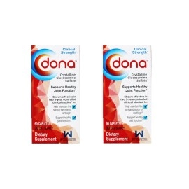 WynnPharm Dona Crystalline Glucosamine Sulfate, 750 Mg, 60 Count (Pack of 2 Total 120)