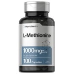 Horbach L Methionine 1000 mg | 100 Capsules | Non-GMO, Gluten Free | Free Form Supplement