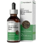 Horbach White Willow Bark Extract | 2 fl oz | Alcohol Free Liquid Tincture | Super Concentrated | Vegetarian, Non-GMO, Gluten Free