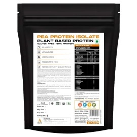 AS-IT-IS Nutrition Pea Protein Isolate | Designed for Meal Supplementation | Vegan Plant Protein | Easy To Digest - Vegan & Gluten-Free (500 gms)
