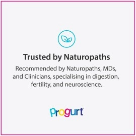 Progurt Probiotic. 1 Trillion CFU. Beneficial Human Probiotic Isolates - HPI (5 Pack) | Soothing & Super-Strength | Shelf Stable for Travel | Vegan | No Lactose. No Soy. Gluten Free.