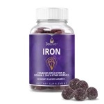 BeLive Iron Gummies Supplement with Vitamin C, A, B Complex, (60 Ct)