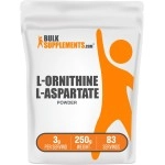 BulkSupplements.com L-Ornithine L-Aspartate Powder - Amino Acids Supplement for Liver Health - Gluten Free, 3g (3000mg) per Serving, 83 Servings (250 Grams - 8.8 oz)