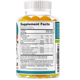 Ez Focus Gummies for Kids Brain Focus Chewable Focus Vitamins and Attention Supplement For Kids, Children and Teens Great Taste Kids Gummies for Focus Calming Natural Omegas DHA School Study Task
