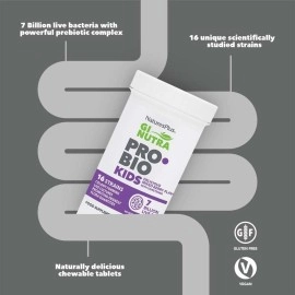 Nature\'s Plus Gi Natural Probiotic For Kids, 30 Chewable Tablets - Mixed Berry Flavor - For Kids Digestive & Immune Health - Naturally Delicious