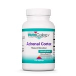 Nutricology, Adrenal Cortex, Natural Glandular, 100 Vegi caps Sold by ROYALISTA.RON