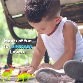 Pink stars Dinosaur Figures for Toddlers Kids Toys 7 inch Jumbo Figure Educational Mini Small Kimicare Animal Toy,Cake Decoration Dinosaur Girls Boys Gift Party Supplies