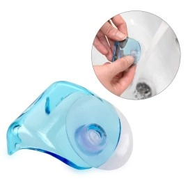 kwmobile 2 x Razor Holders - Set of 2 Razor Suction Cups 5 x 4.5 x 2.5 cm with Small Plastic Hook - Razor Holder Bathroom Shower