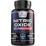 Extra Strength Nitric Oxide Supplement L Arginine 3X Strength - Citrulline Malate, AAKG, Beta Alanine - Premium Muscle Supporting Nitric Oxide Booster for Strength & Energy Supplements - 60 Capsules