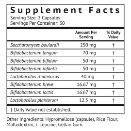 VitaMonk Low Histamine Probiotics Fight Histamine Intolerance and Support Balanced Gut Health - Histamine Free Probiotic for Those Seeking Health Improvements with Histamine Control -60 Capsules