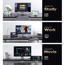 WARRKY USB C to DisplayPort Cable 8K 60Hz, Thunderbolt 4 to DisplayPort Cable | 4K 240Hz, 2K 360Hz | Compatible with iPhone 15 Series, MacBook Pro/Air, iPad Pro, iMac, Surface, HP, ASUS, etc. -1.8M