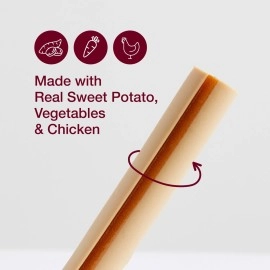 SmartBones SmartSticks, Treat Your Dog to a Rawhide-Free Chew Made With Real Meat and Vegetables 12 Count (Pack of 1)