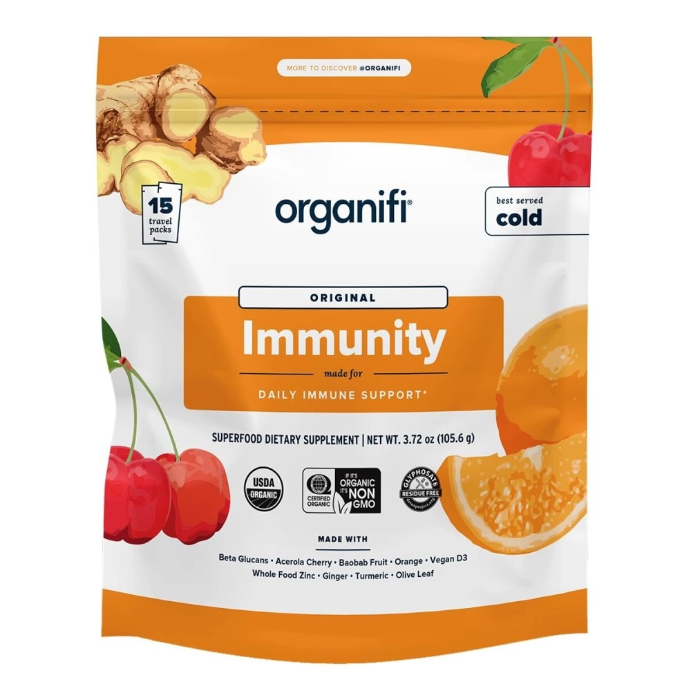 Organifi: Immunity - Organic Superfood Immunity Support - 14 Single Serve Packets - Help Nourish and Feed Cells - Natural Immune System Support - Vitamin C, D & Zinc